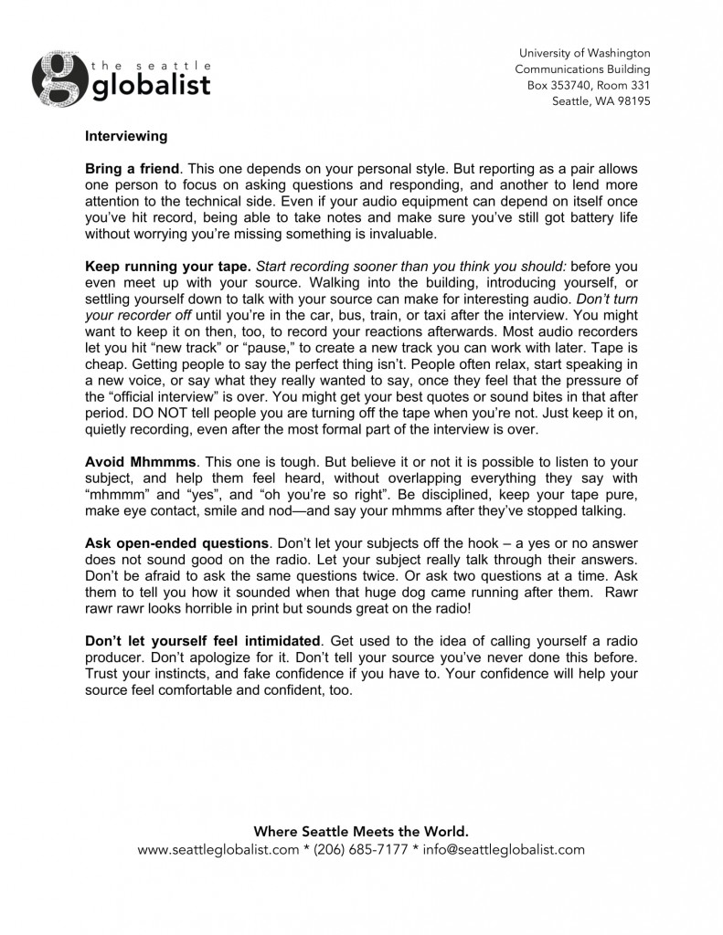 Interviewing Resource 3