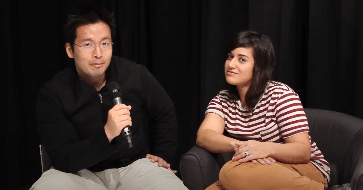 Still from interview with Sabrina Jalees