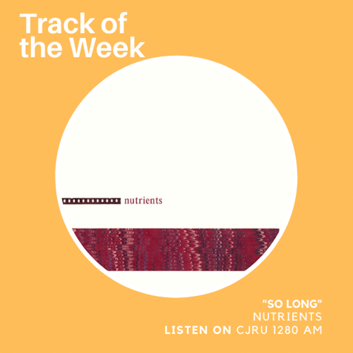 Featured Image for Track of the Week: Nutrients - So Long courtesy of   | CJRU