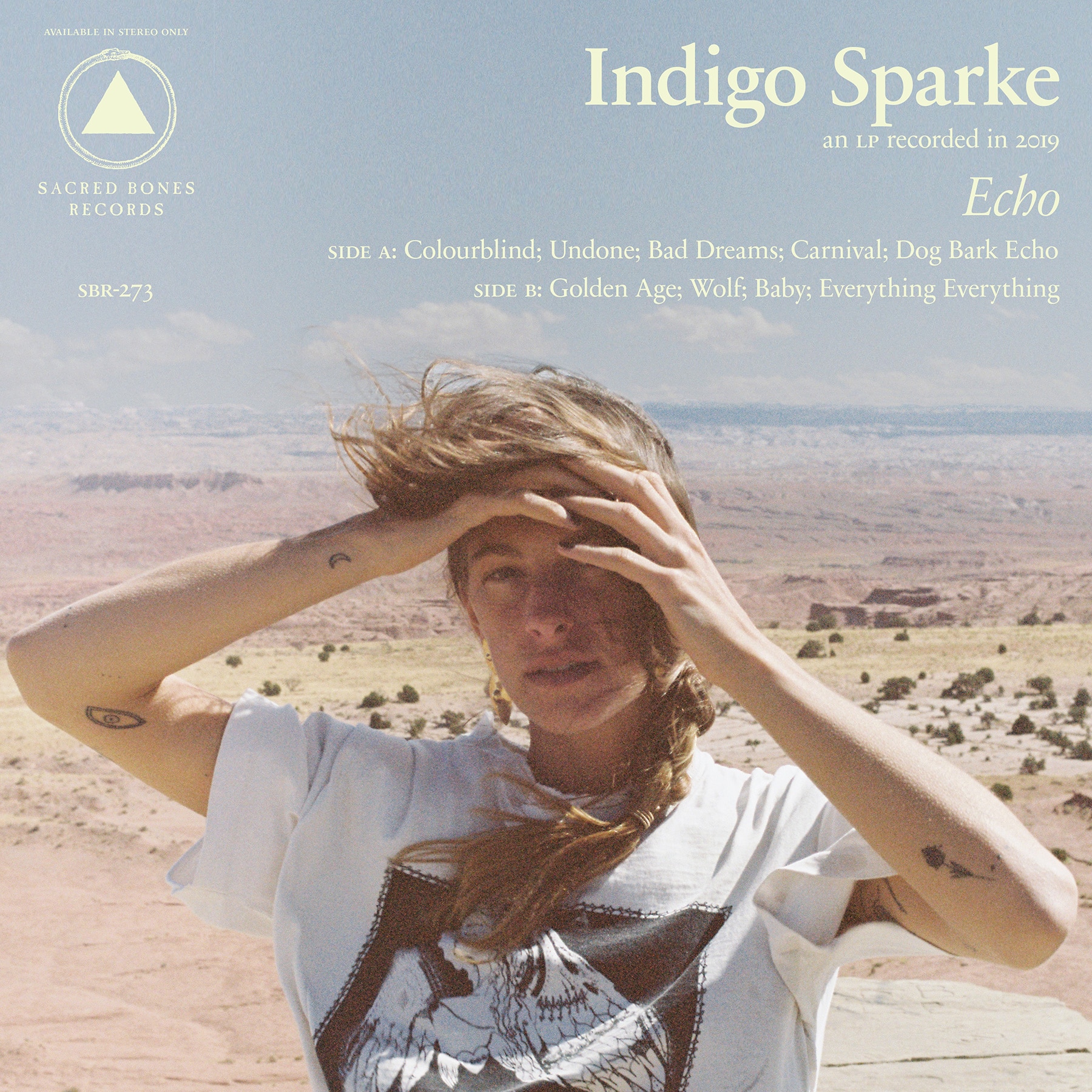 The cover to Indigo Sparke's debut album Echo