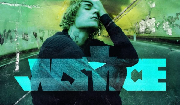 The cover to Justin Bieber's latest album, Justice