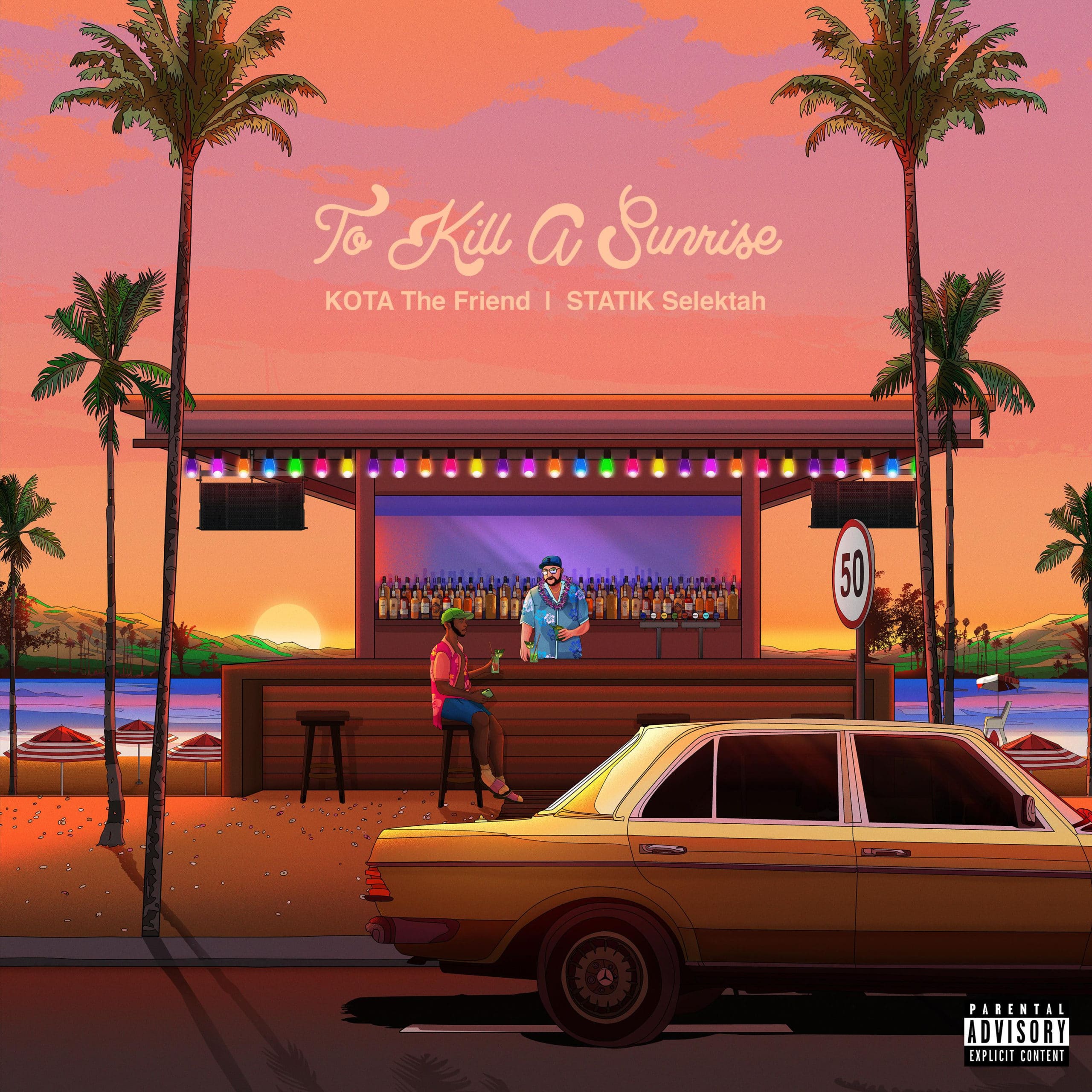 KOTA The Friend & Statik Selektah's album cover to To Kill A Sunrise